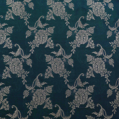 Green Color Brocade Fabric