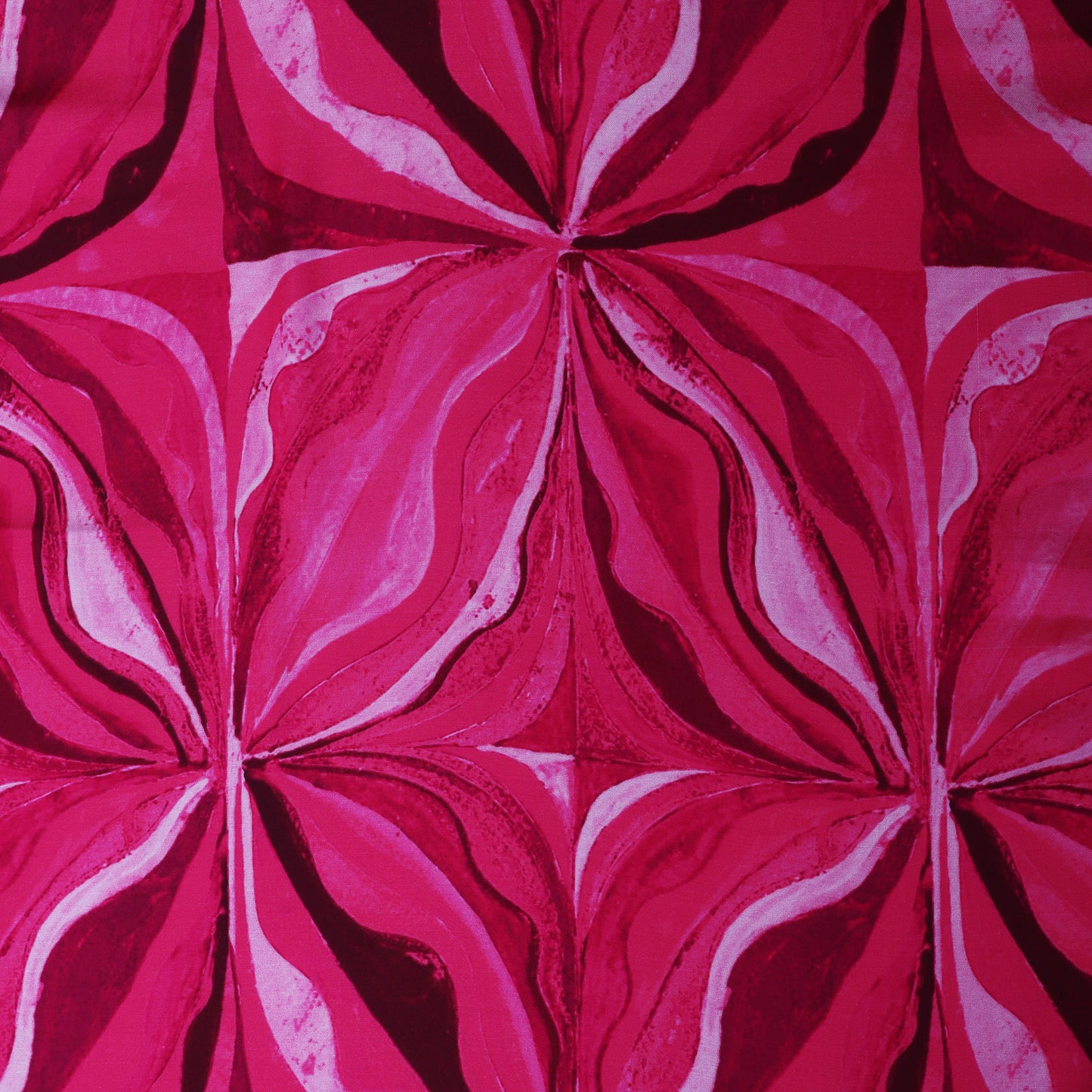 Pink Color Modal Satin Hydra Print Fabric