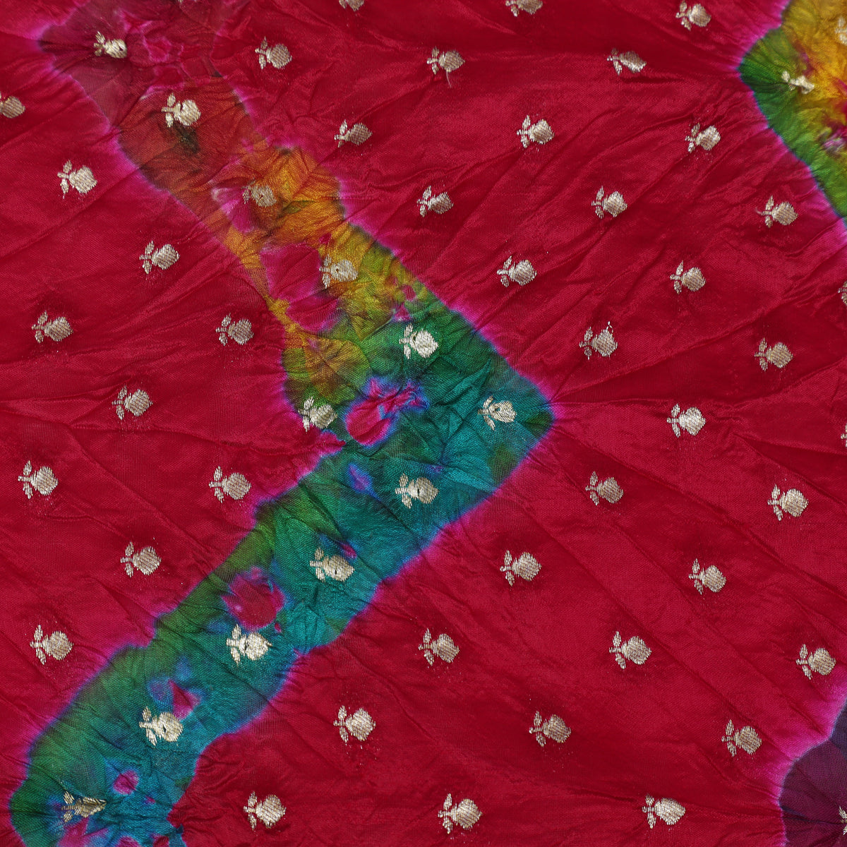 Pure Bandhani Brocade Fabric