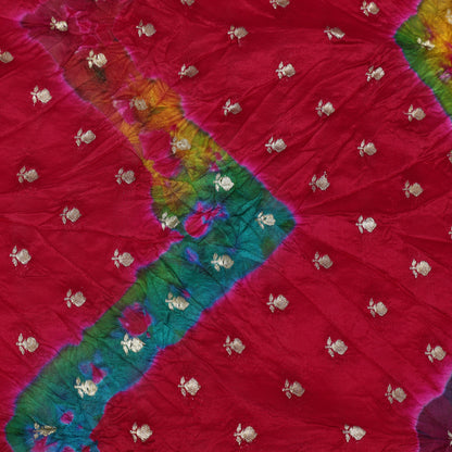 Pure Bandhani Brocade Fabric