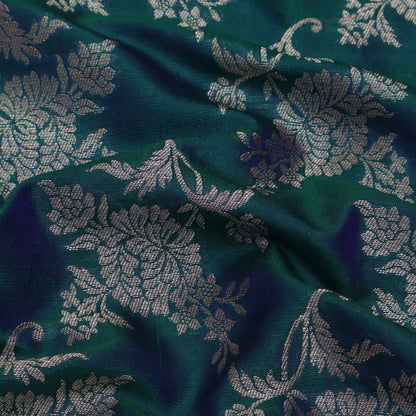 Green Color Brocade Fabric