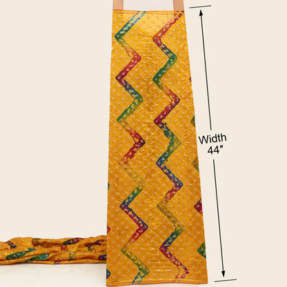 Pure Bandhani Brocade Fabric