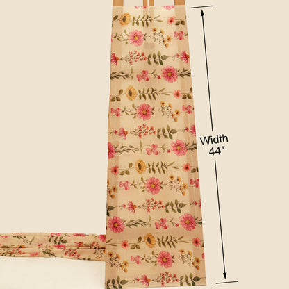 Mul Chanderi Digital Print Fabric