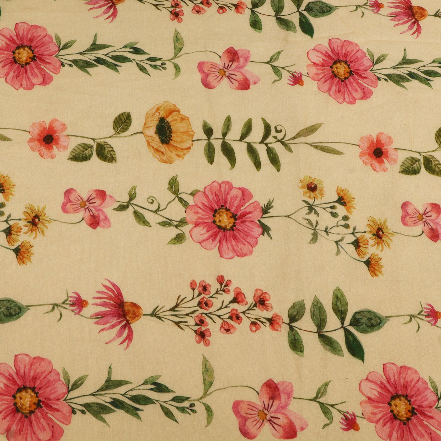 Mul Chanderi Digital Print Fabric