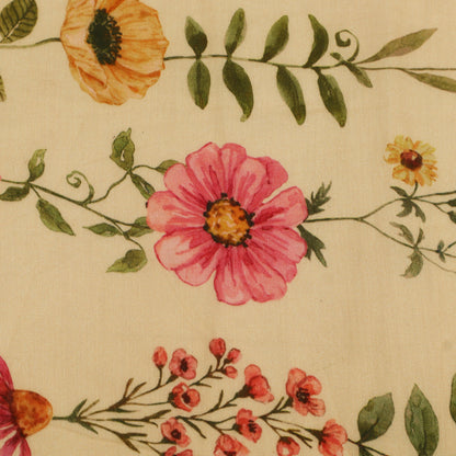 Mul Chanderi Digital Print Fabric