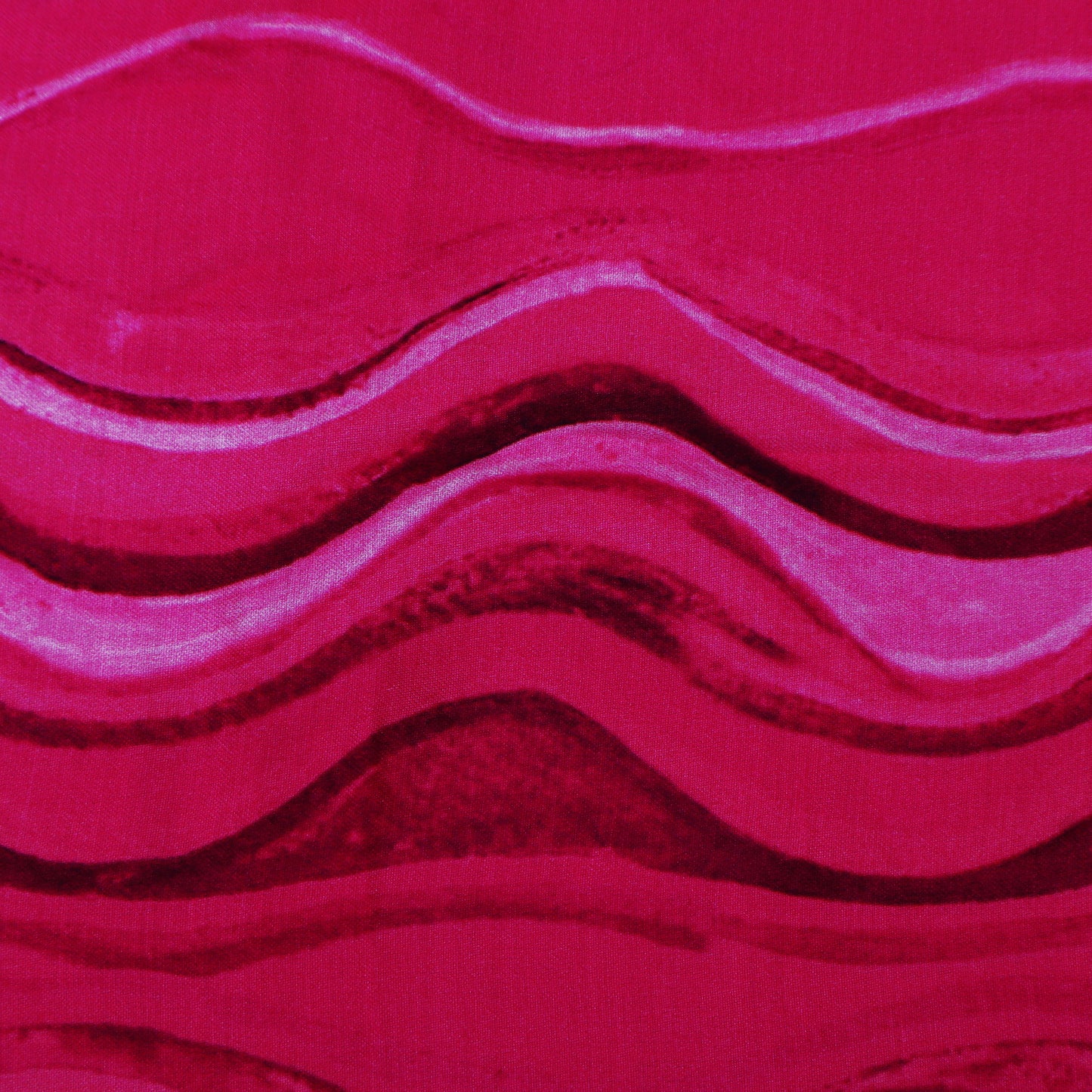 Pink Color Modal Satin Hydra Print Fabric