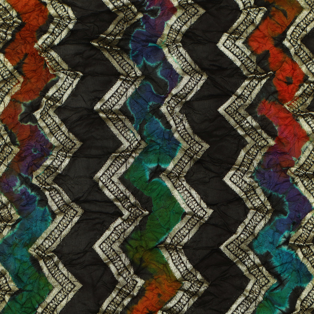 Pure Bandhani Brocade Fabric