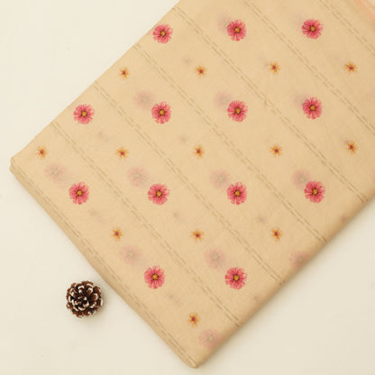 Mul Chanderi Digital Print Fabric