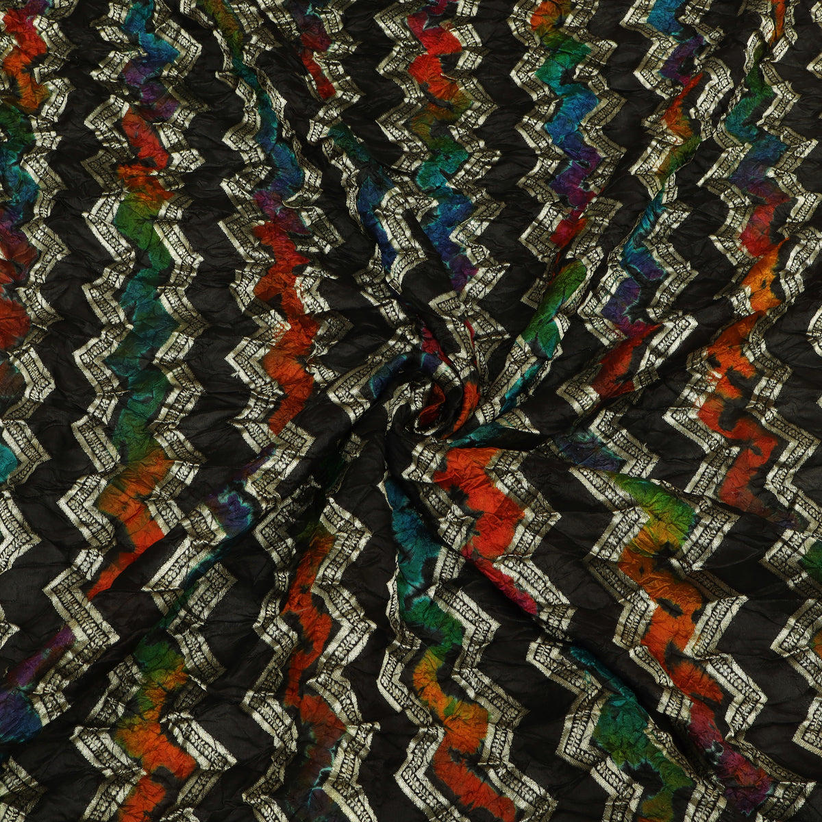 Pure Bandhani Brocade Fabric