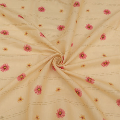 Mul Chanderi Digital Print Fabric