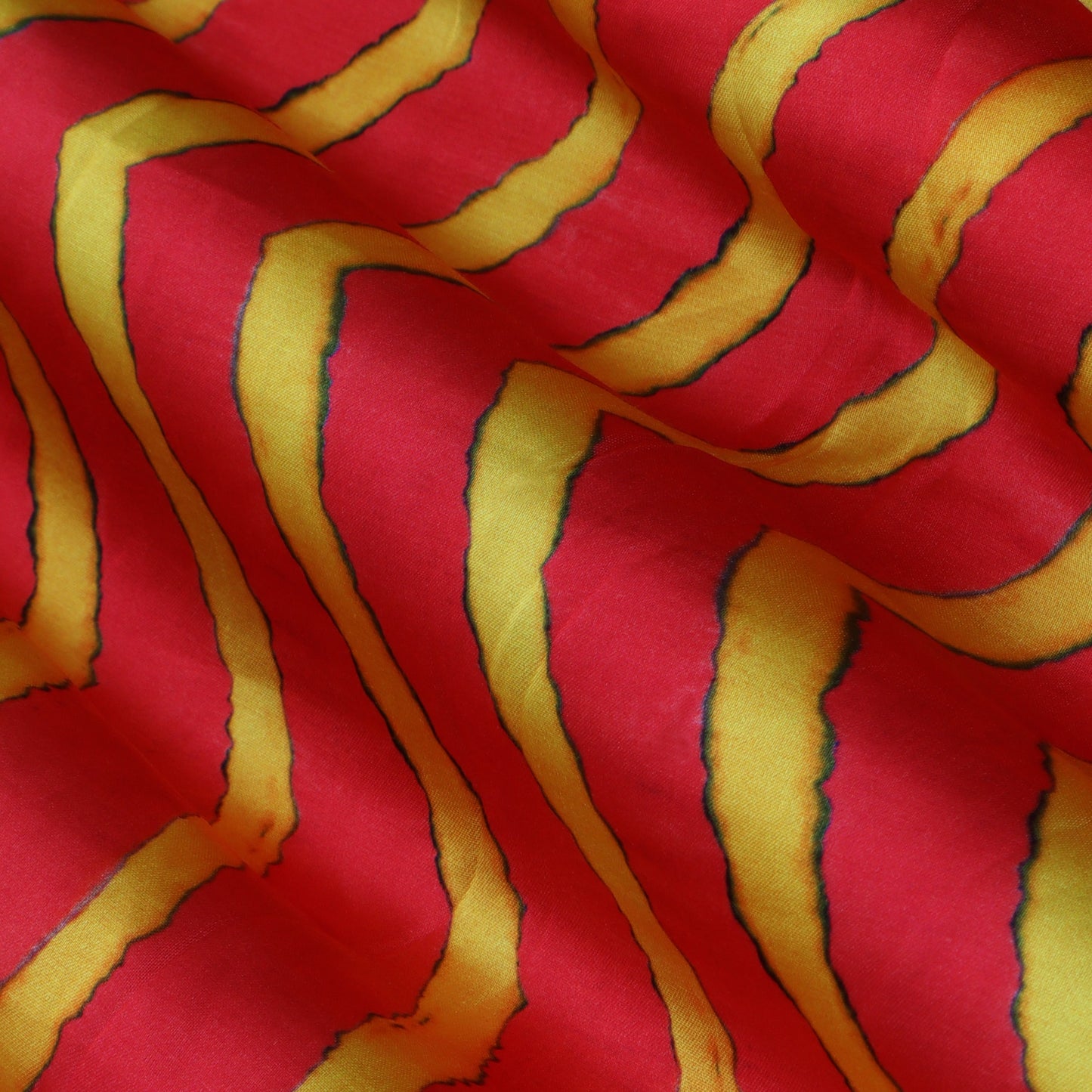 Multi-Color Modal Satin Hydra Print Fabric