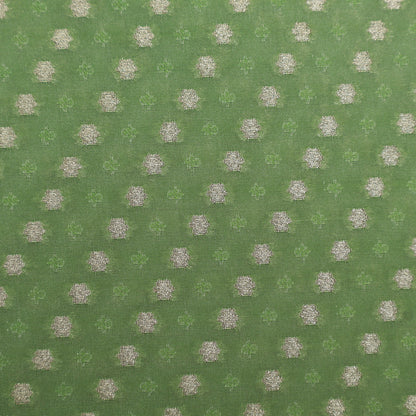 Pista Green Color Brocade Fabric