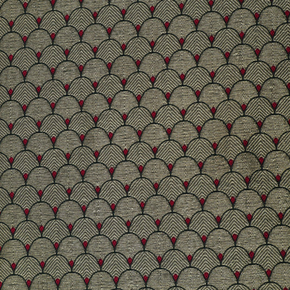 Green Color Katan Meena Brocade Fabric