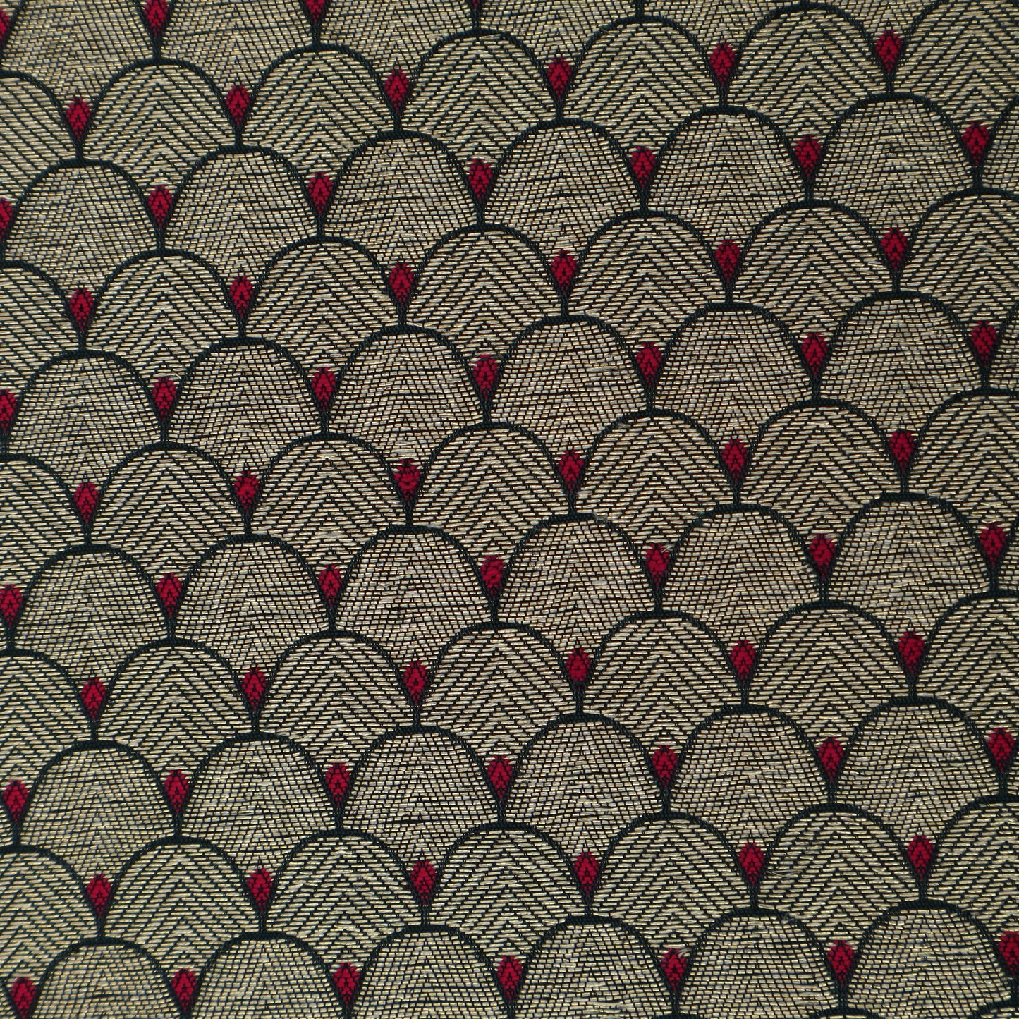 Green Color Katan Meena Brocade Fabric