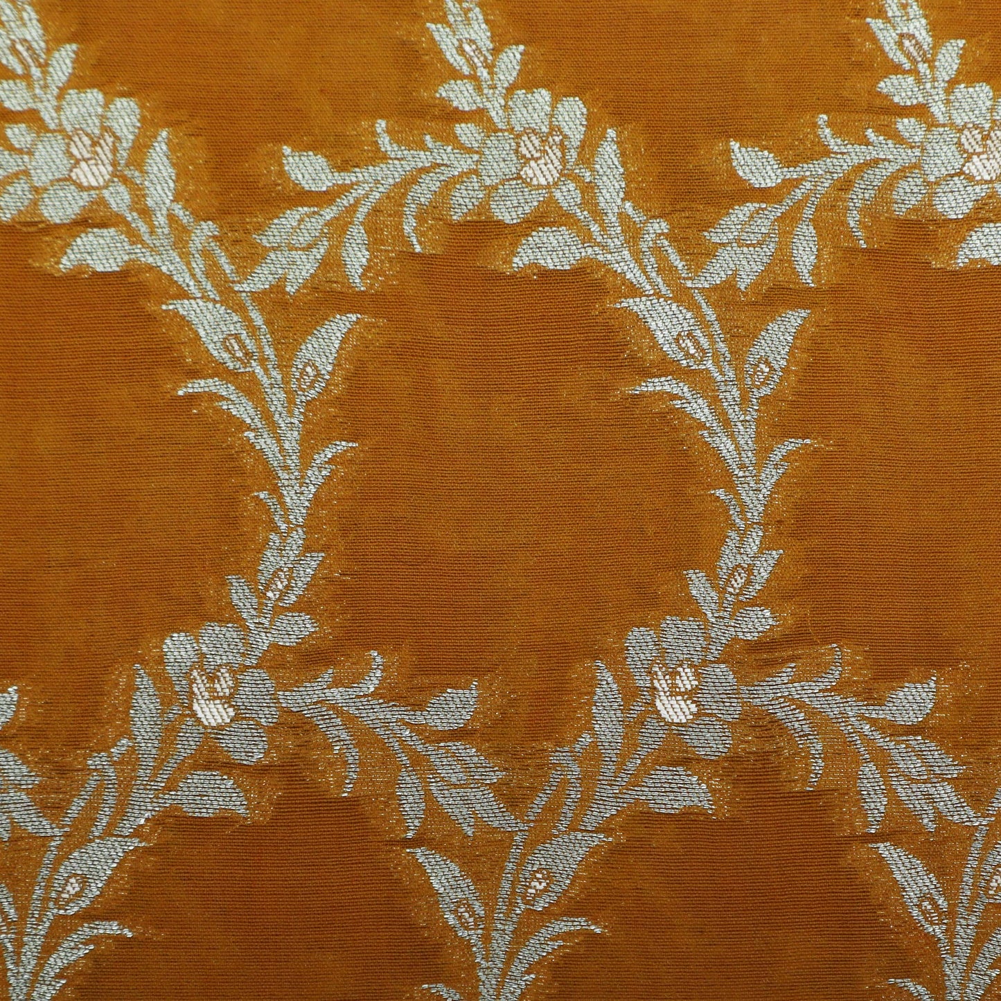 Mustard Color Brocade Fabric