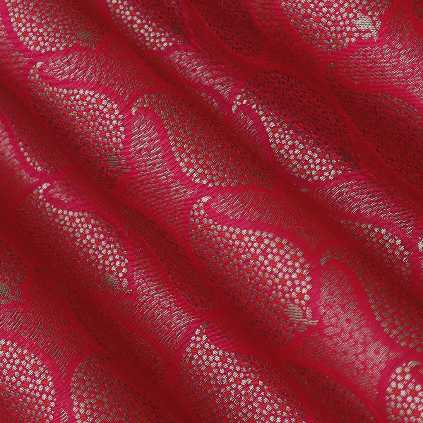 Rani Color Katan Meena Brocade Fabric