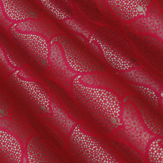 Rani Color Katan Meena Brocade Fabric