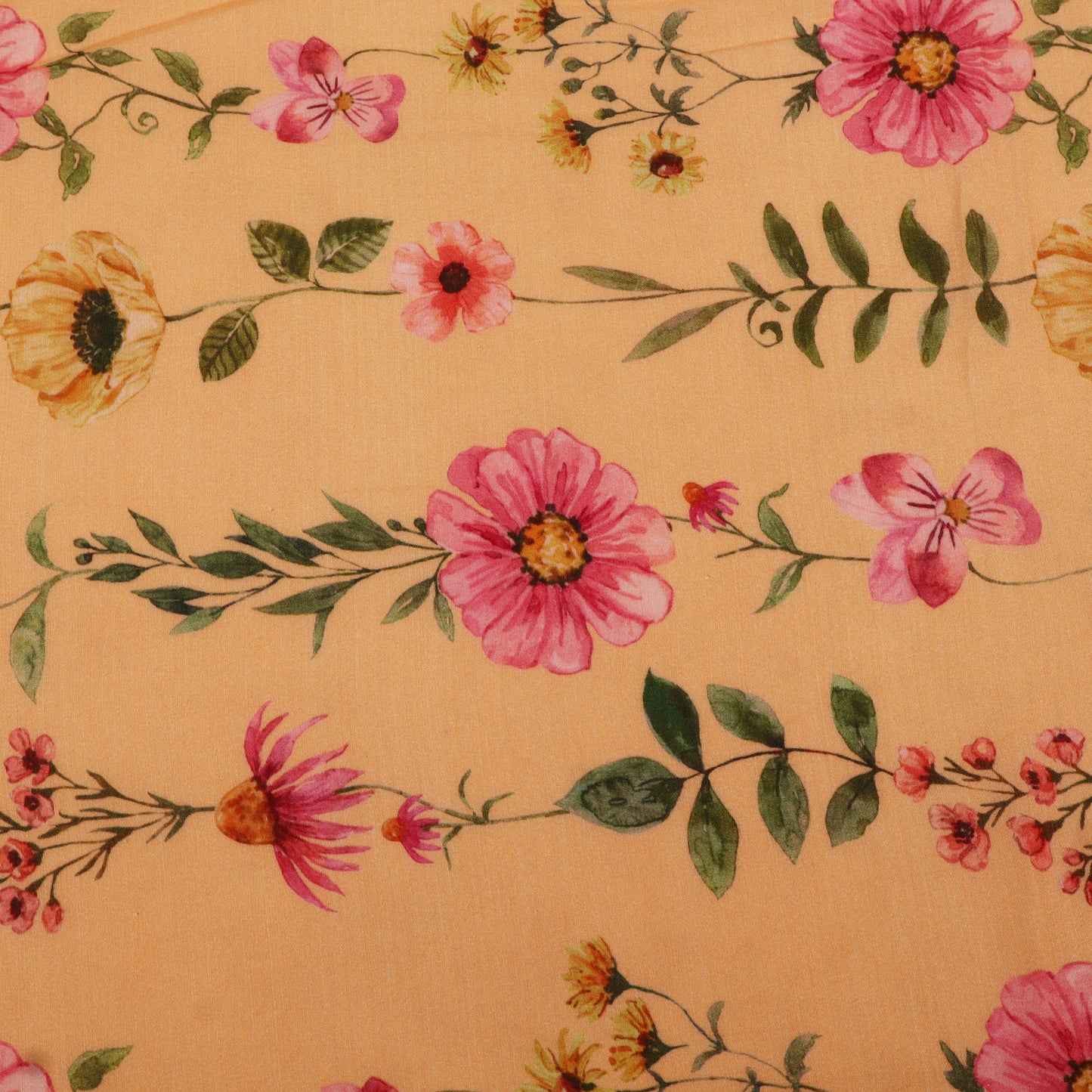 Mul Chanderi Digital Print Fabric