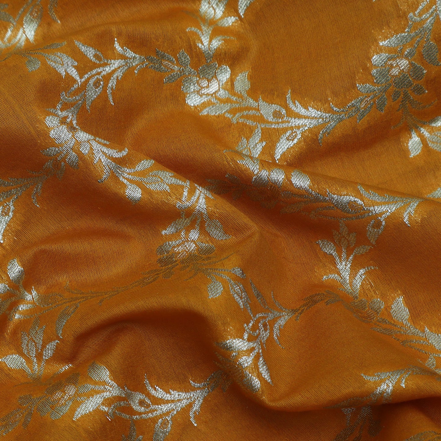 Mustard Color Brocade Fabric