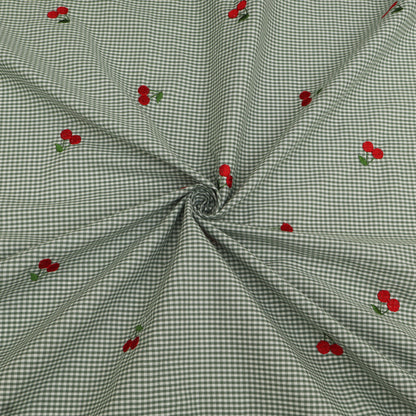 Cotton Print Embroidery Fabric
