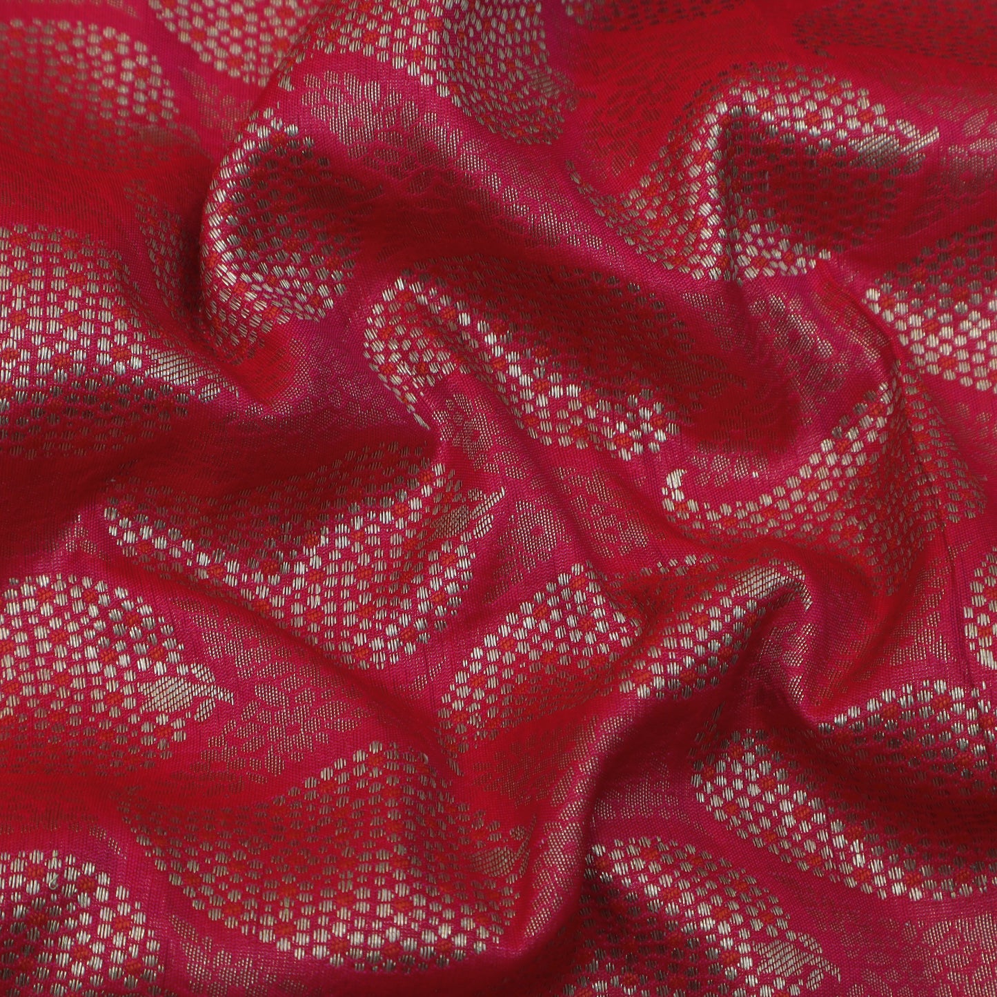 Rani Color Katan Meena Brocade Fabric