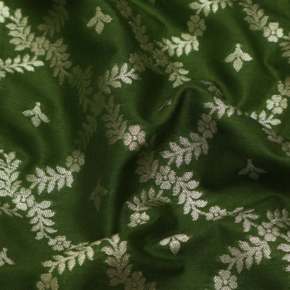 Green Color Brocade Fabric