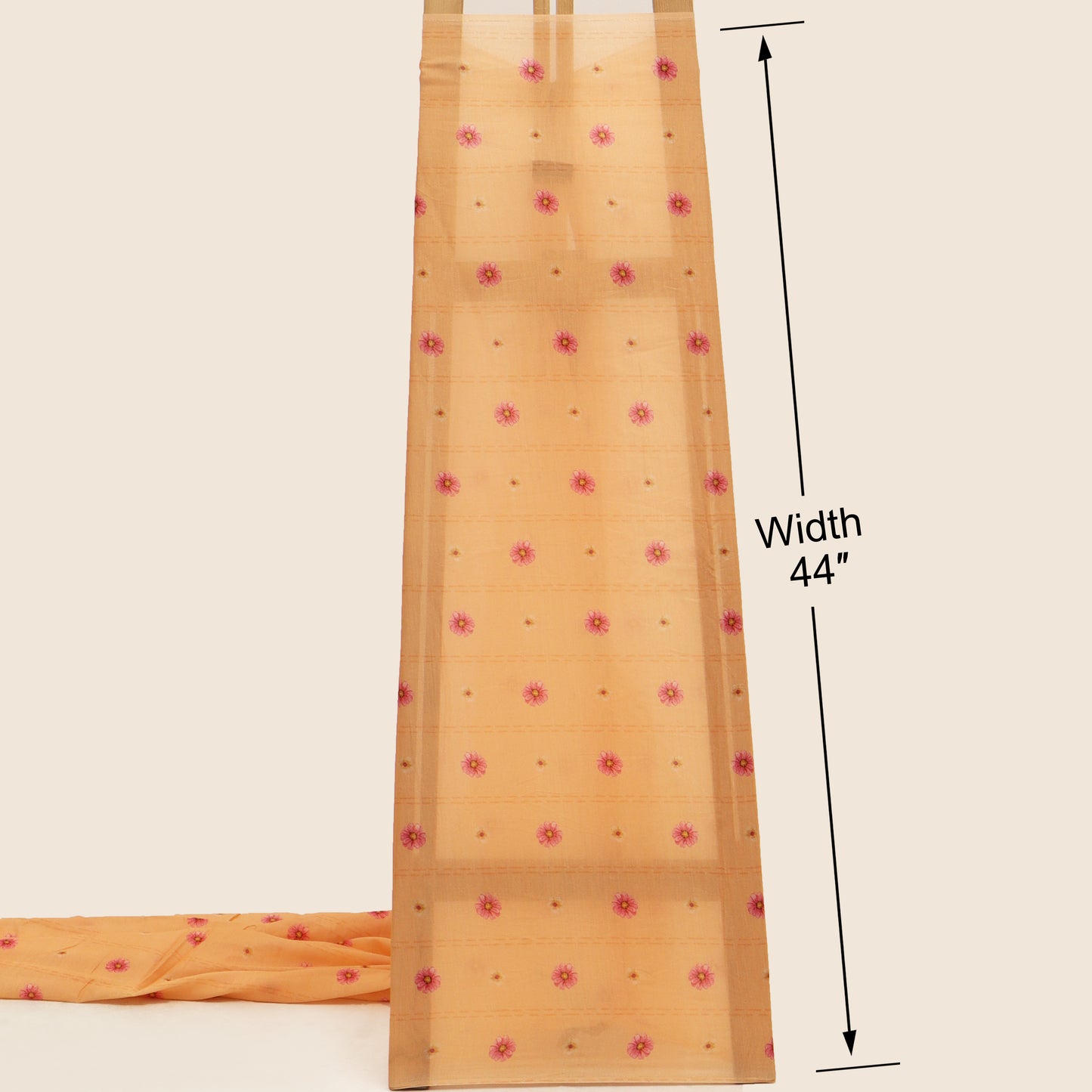 Mul Chanderi Digital Print Fabric