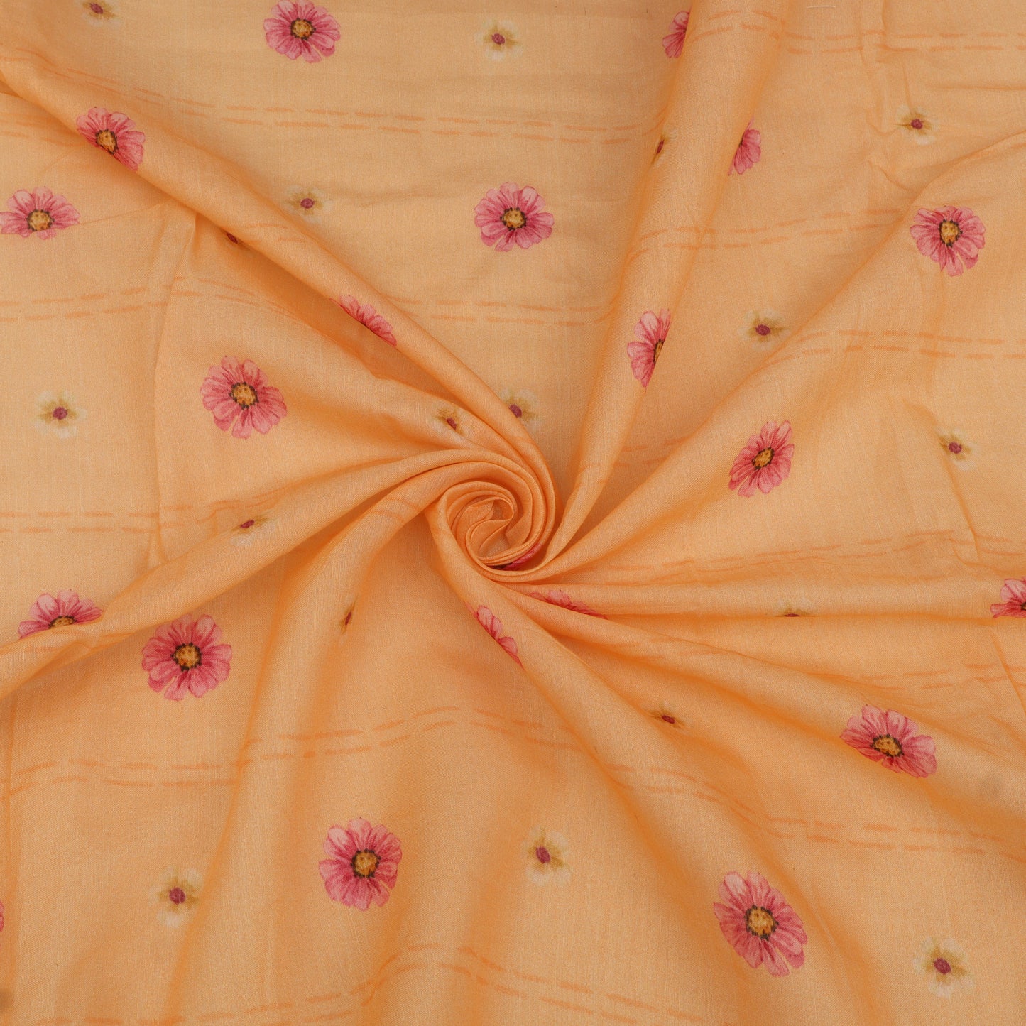 Mul Chanderi Digital Print Fabric