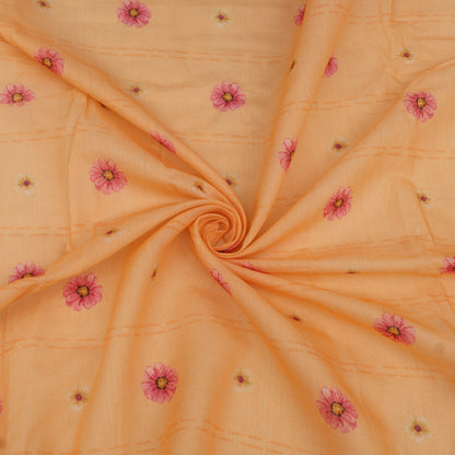 Mul Chanderi Digital Print Fabric