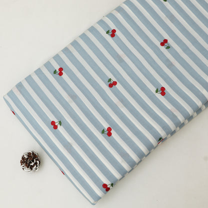 Cotton Print Embroidery Fabric