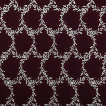 Maroon Color Brocade Fabric