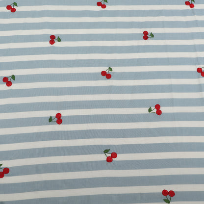 Cotton Print Embroidery Fabric