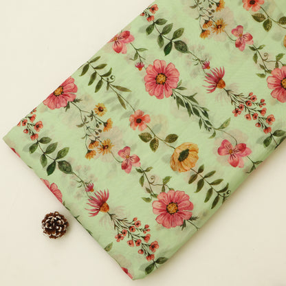 Mul Chanderi Digital Print Fabric