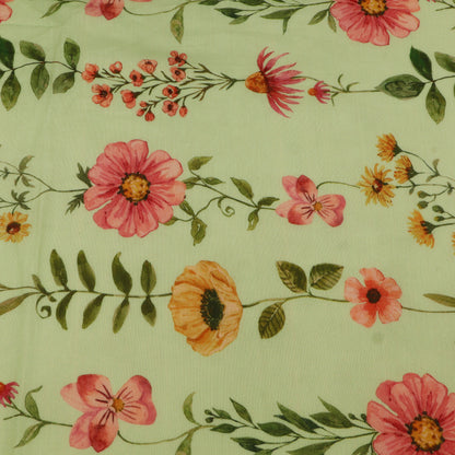 Mul Chanderi Digital Print Fabric