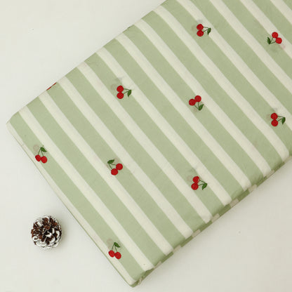 Cotton Print Embroidery Fabric
