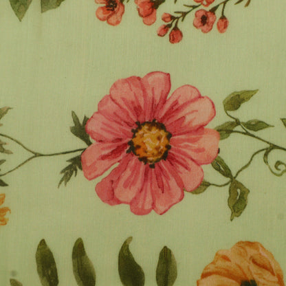 Mul Chanderi Digital Print Fabric