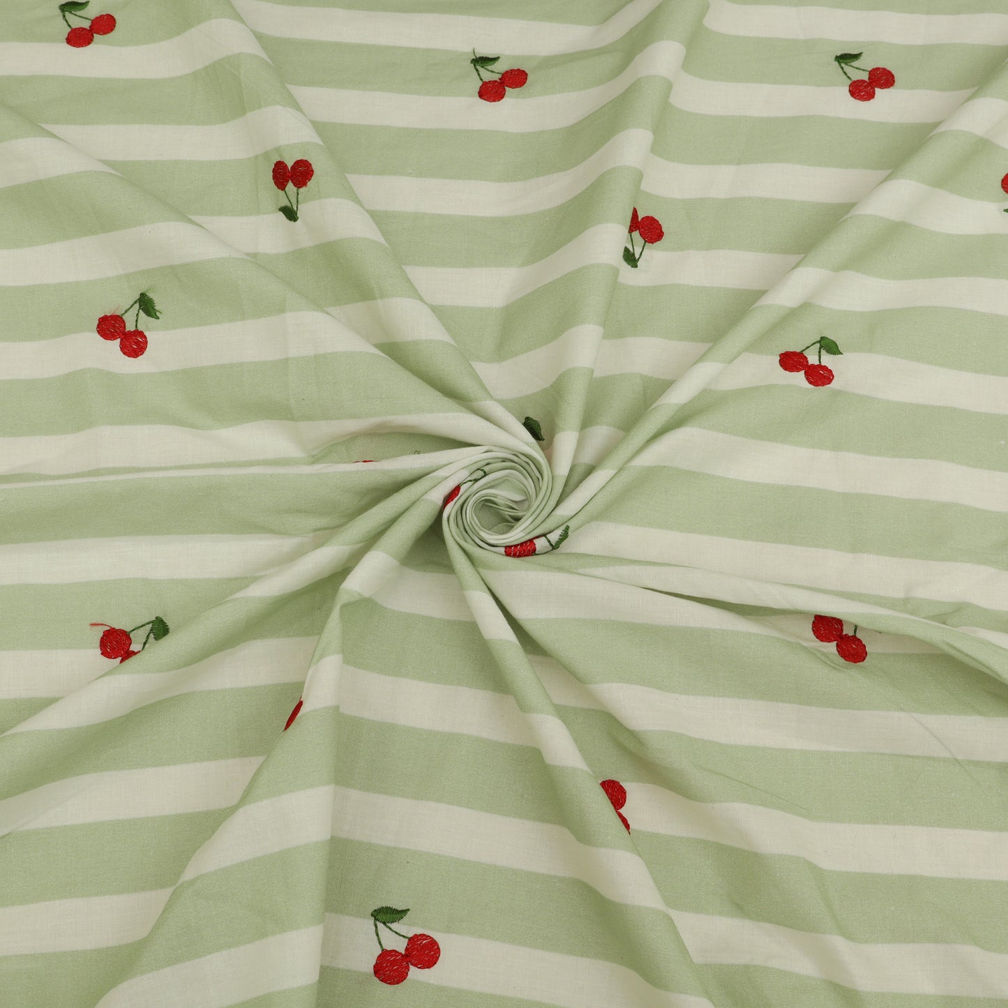 Cotton Print Embroidery Fabric