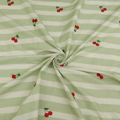 Cotton Print Embroidery Fabric