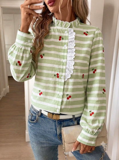 Cotton Print Embroidery Fabric
