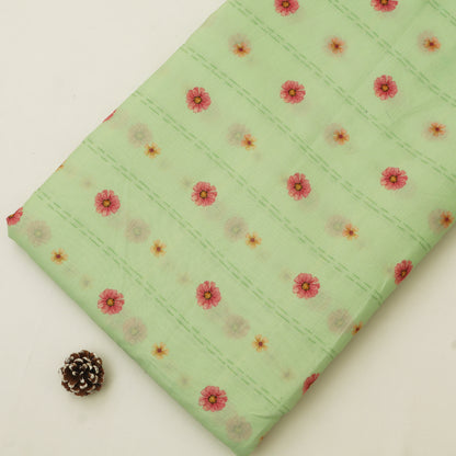 Mul Chanderi Digital Print Fabric