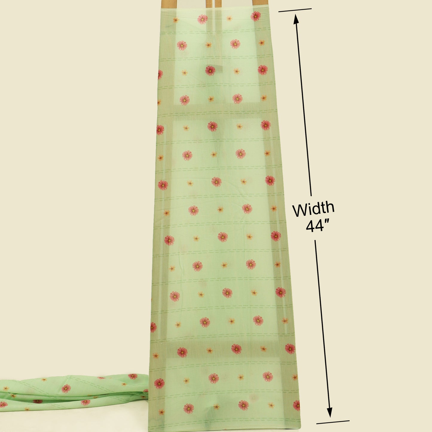 Mul Chanderi Digital Print Fabric