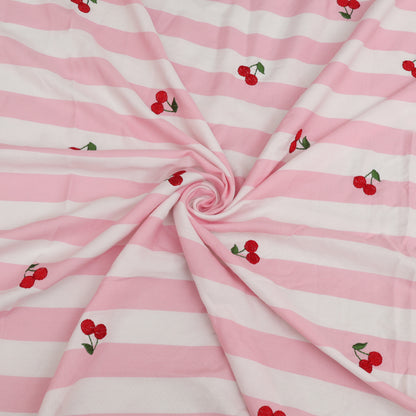 Cotton Print Embroidery Fabric