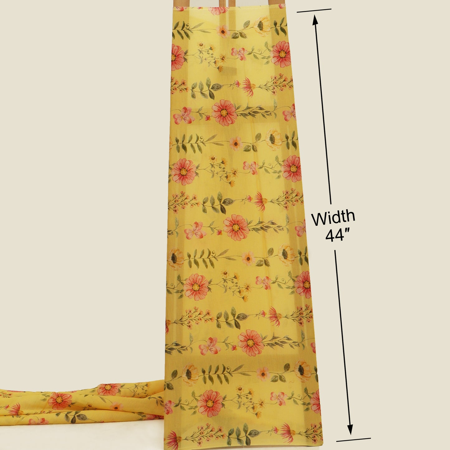 Mul Chanderi Digital Print Fabric