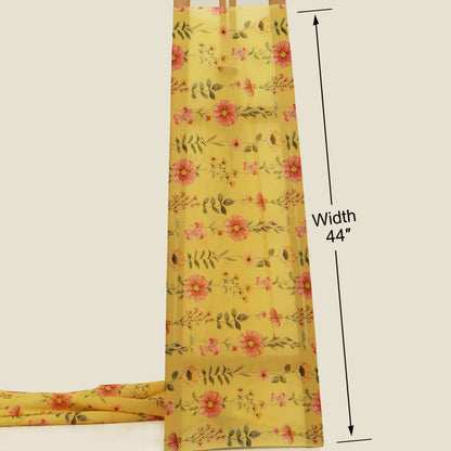 Mul Chanderi Digital Print Fabric