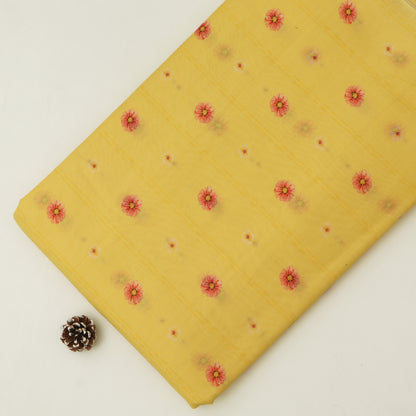 Mul Chanderi Digital Print Fabric