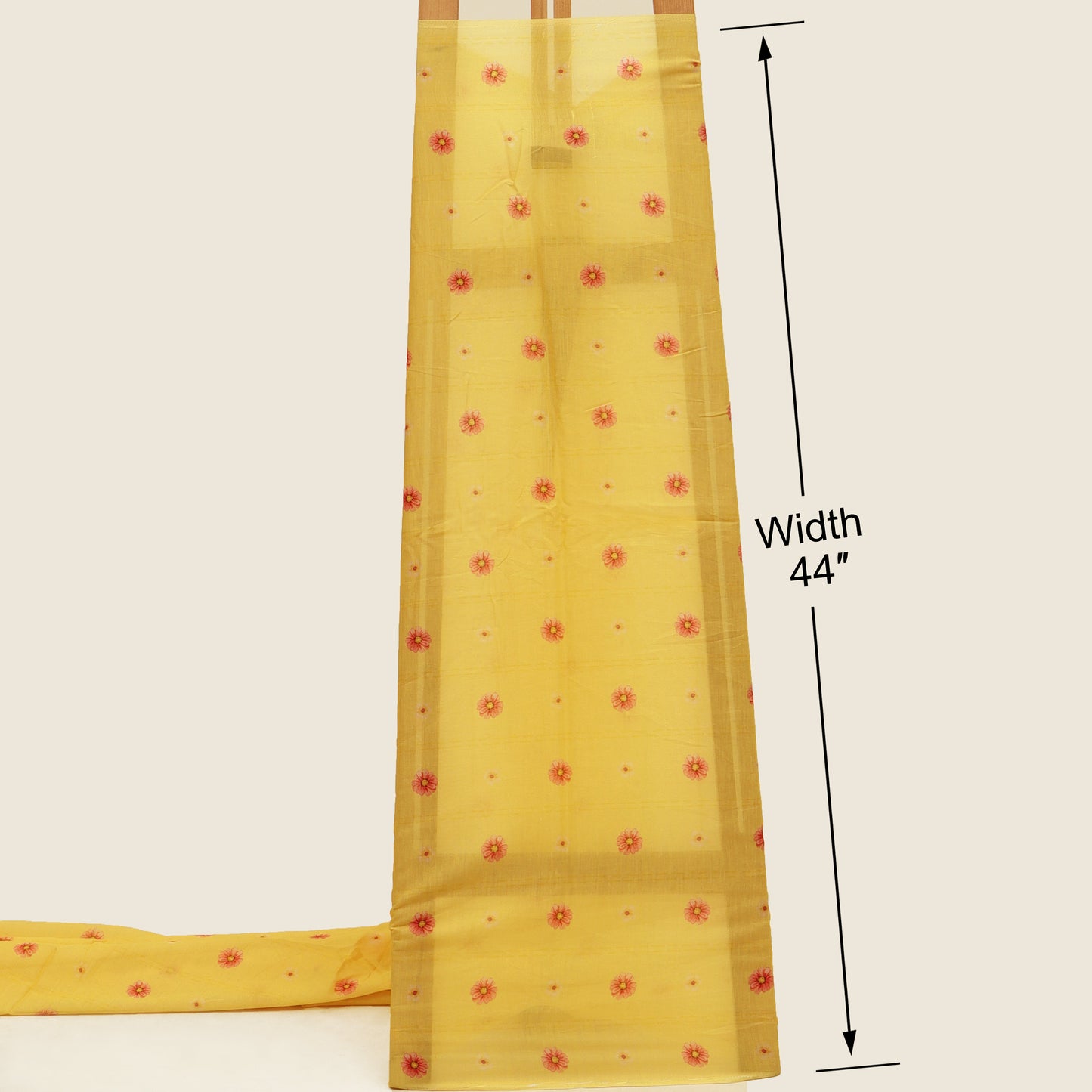 Mul Chanderi Digital Print Fabric