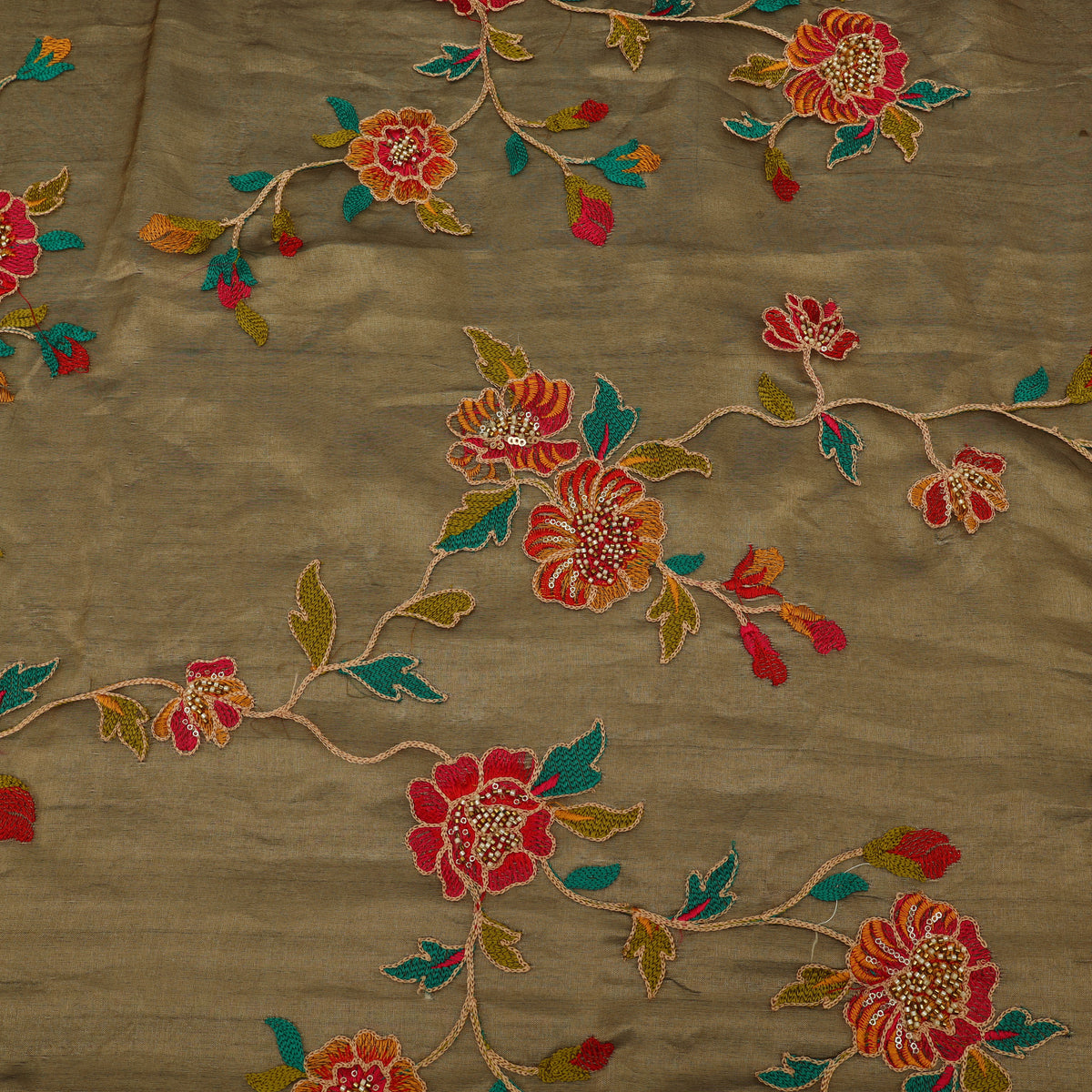 Pure Organza Tissue Embroidery Fabric