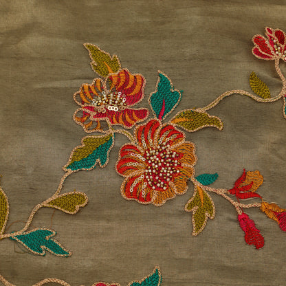 Pure Organza Tissue Embroidery Fabric