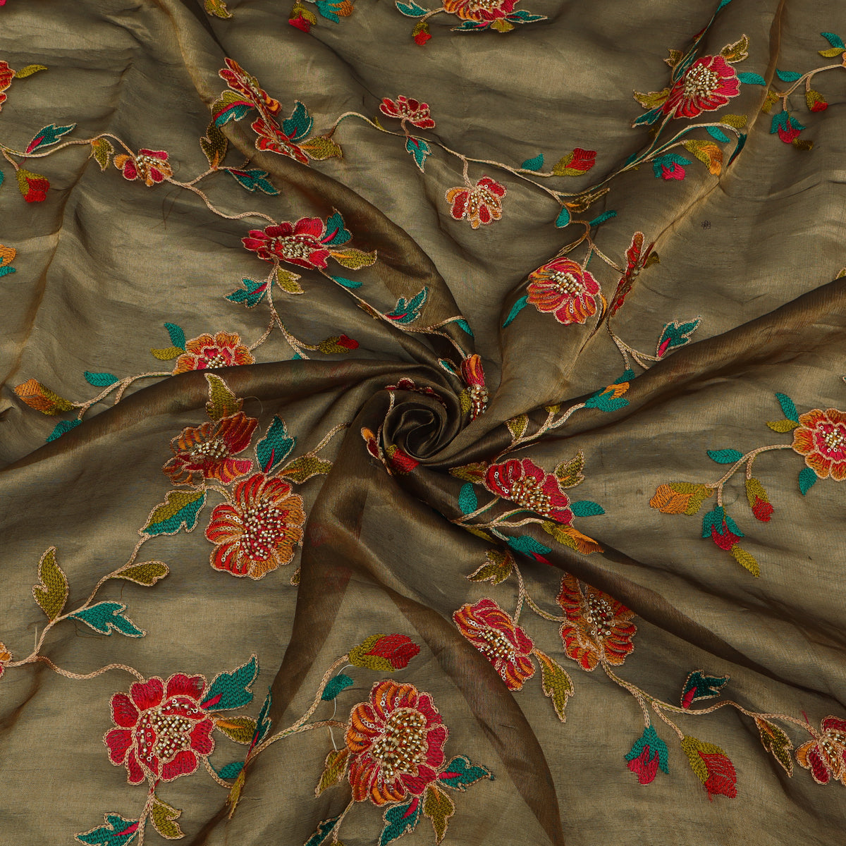 Pure Organza Tissue Embroidery Fabric