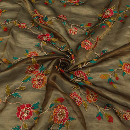 Pure Organza Tissue Embroidery Fabric